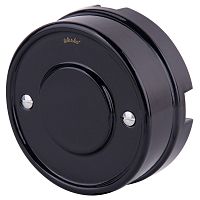 Коробка распределительная для монтажа ретро-провода Werkel Retro 92x40мм черный картинка